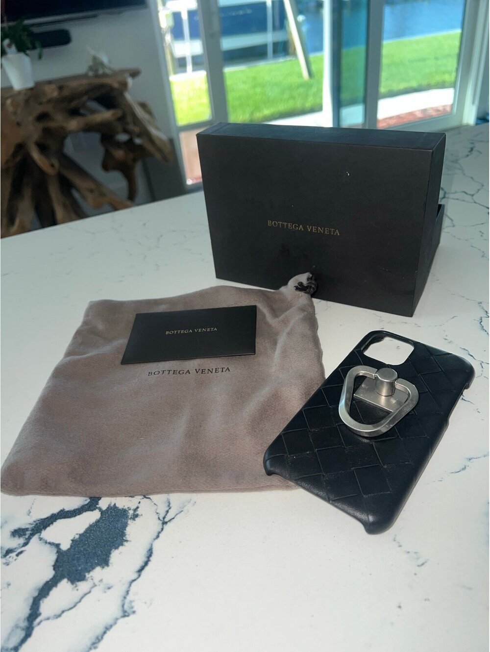 Bottega veneta iPhone 11 Pro case genuine leather finger loop NEW CELL PHONE